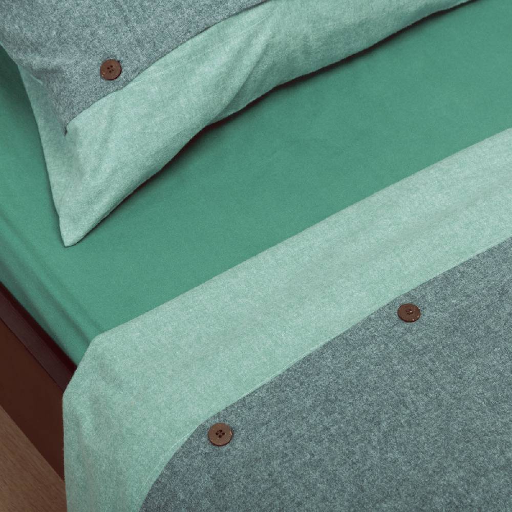 LIVING CRAFTS SARENTINO - Bettwäsche-Set, 2-teilig - Atlantic Sea Kauf eins, bekomm eins gratis