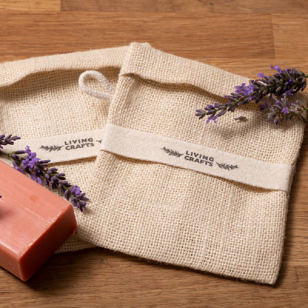 LIVING CRAFTS MATERA - Seifensäckchen, 2er Pack - Natural Nur noch ein Tag übrig