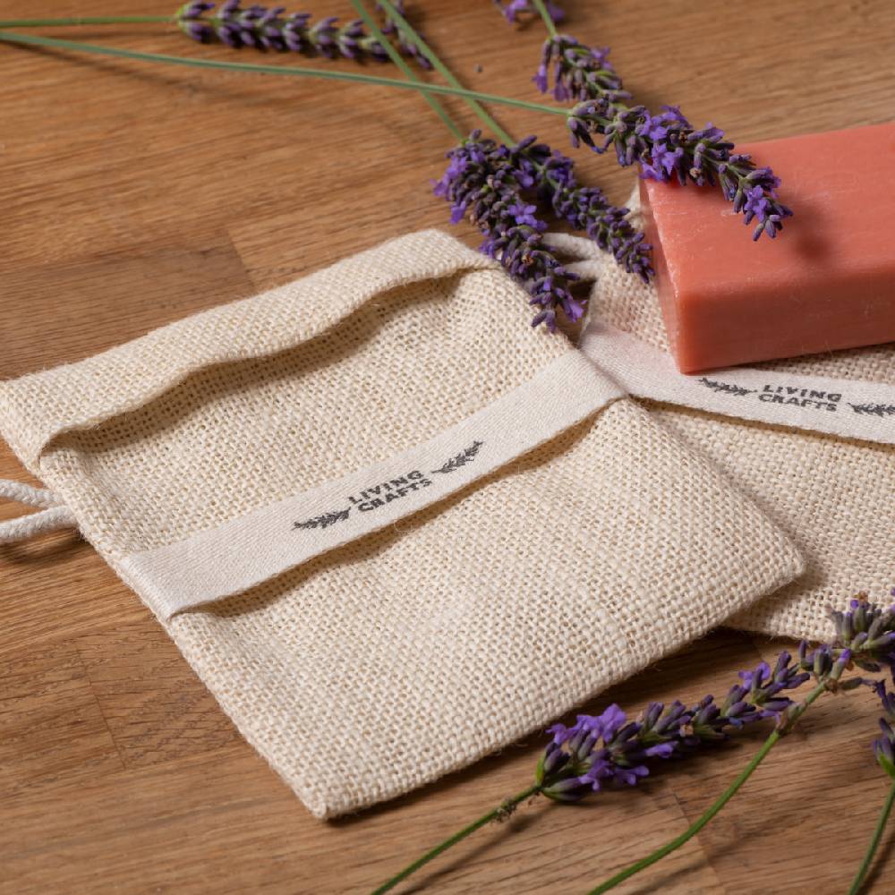 LIVING CRAFTS MATERA - Seifensäckchen, 2er Pack - Natural Nur noch ein Tag übrig