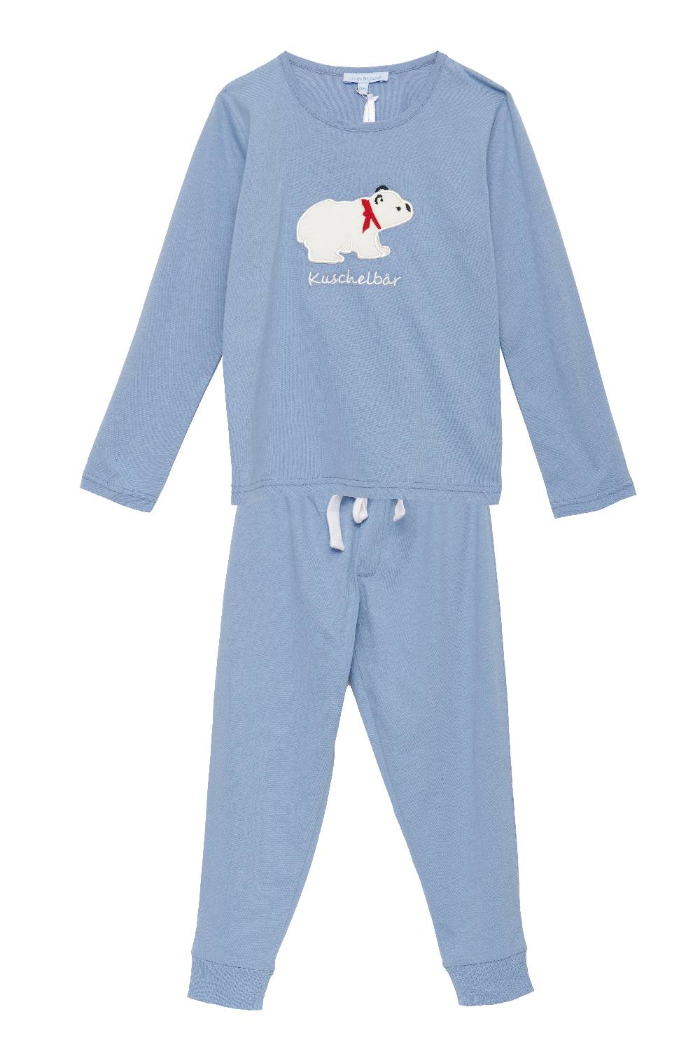 Louis & Louisa Pyjama Jungs Bündchen "Eisbär", blau Black Friday