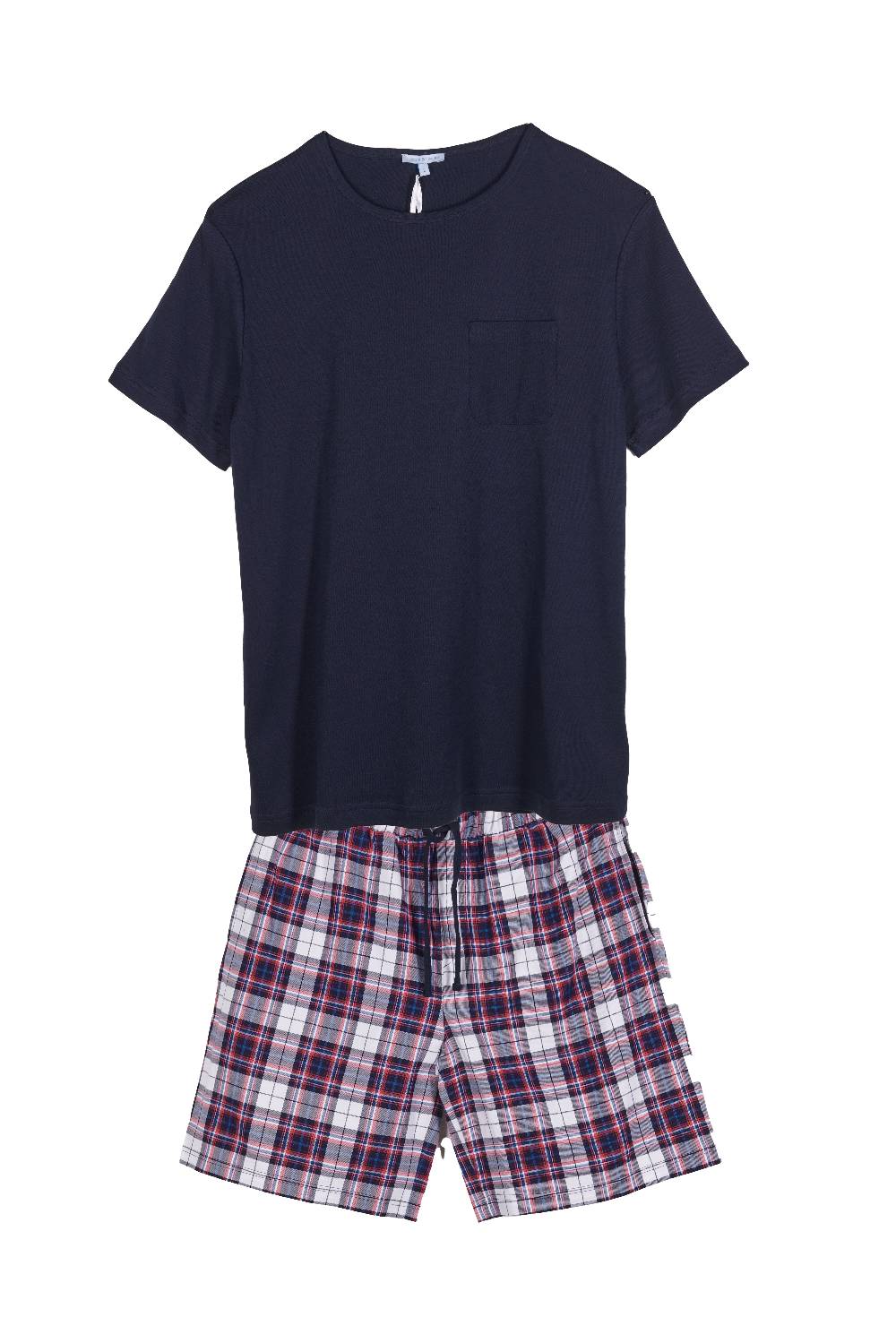 Louis & Louisa Short-Set Herren mit Tasche, dunkelblau / flanell Fabrik Onlineshop