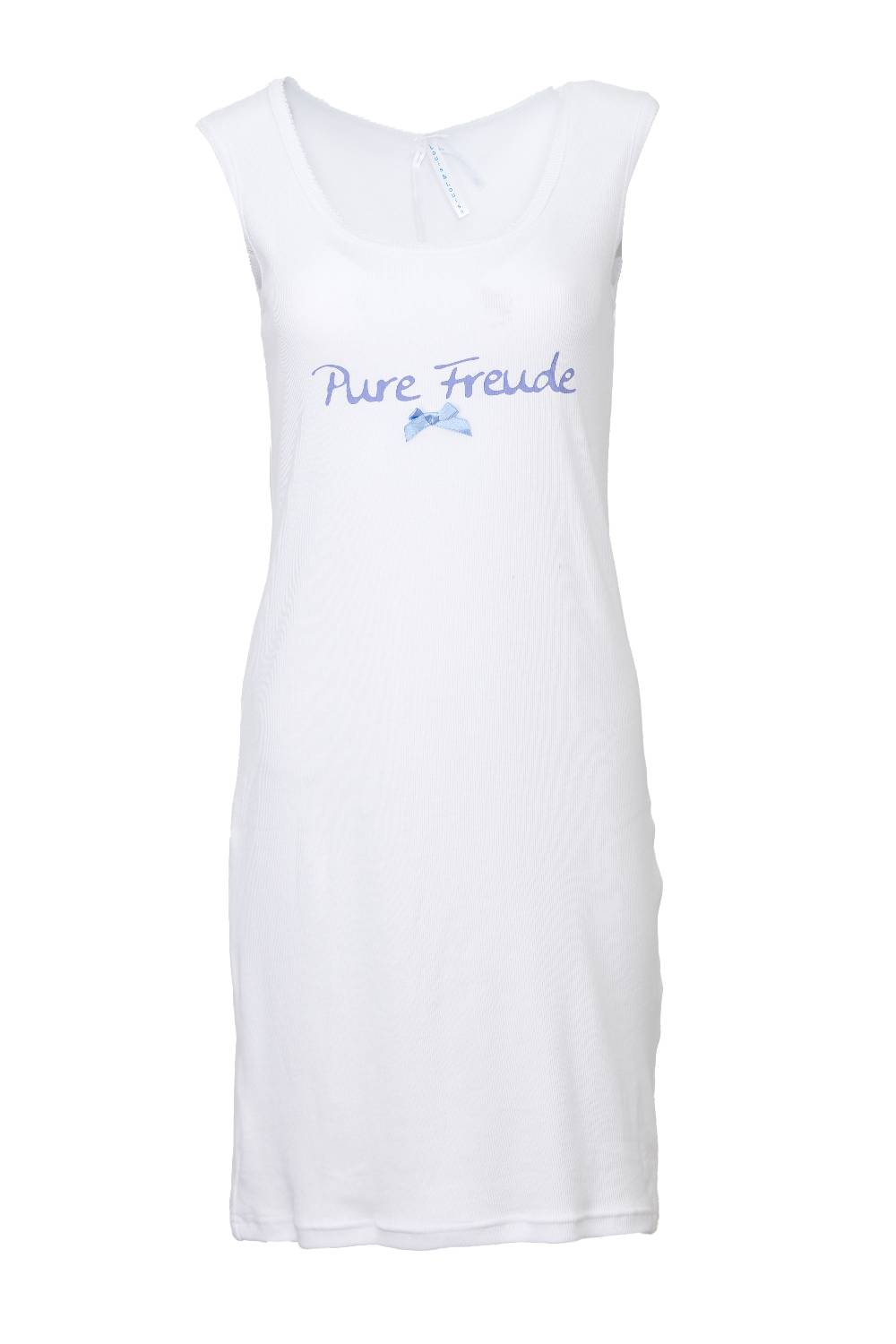 Louis & Louisa Nachthemd Damen Tanktop "Pure Freude", weiß Rippe Black Friday