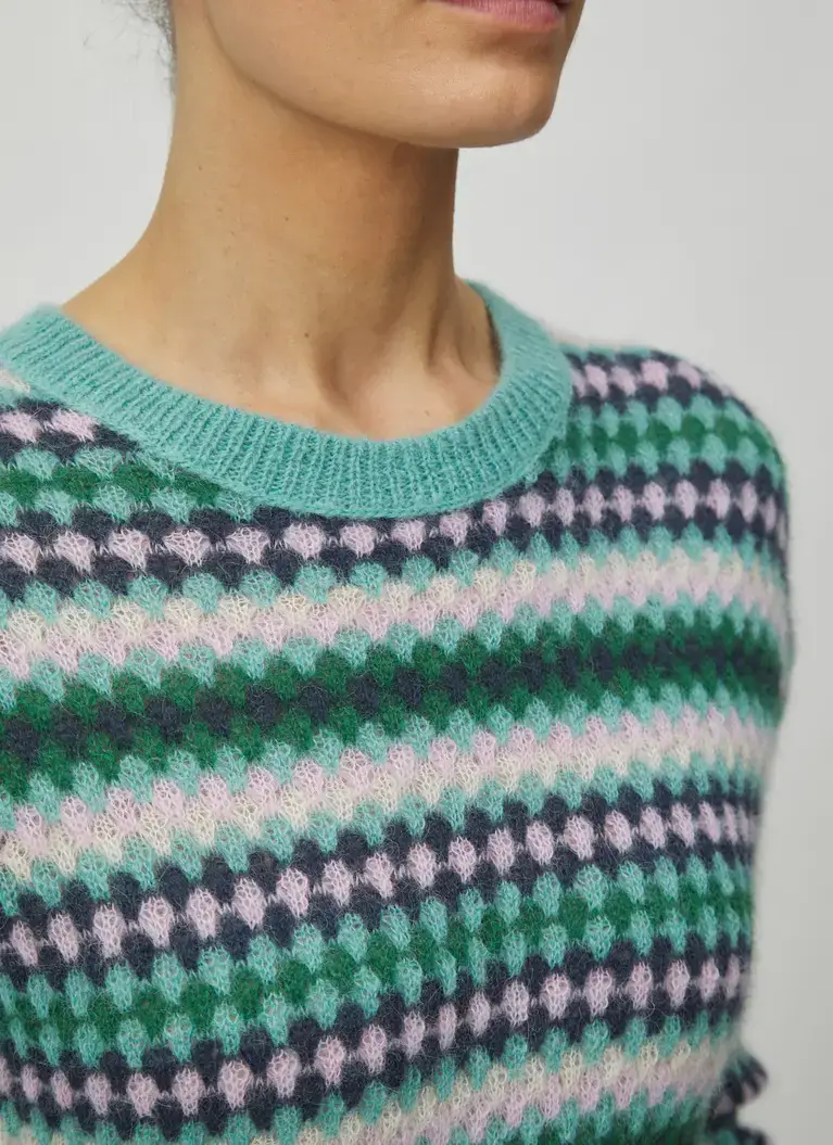 Maerz Muenchen RundhalspulloverAlpaka-Mohair-MixArt. Nr. 331101-828 Schlussverkauf