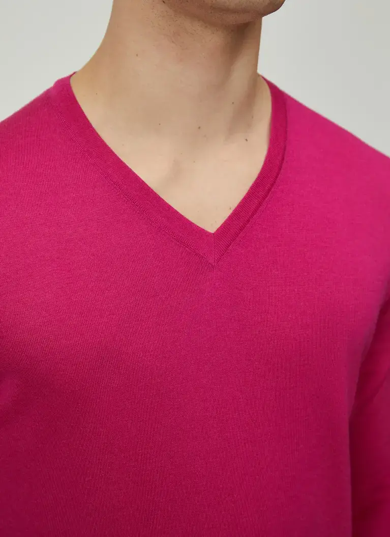 Maerz Muenchen V-Pullover100% MerinowolleArt. Nr. 403800-710 Outlet