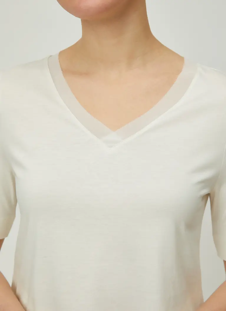 Maerz Muenchen V-ShirtBaumwoll-Modal-MischungArt. Nr. 120500-505 Super Rabatt
