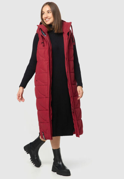 Marikoo Navahoo Brezelchen lange Damen Winter Weste Blitzangebot