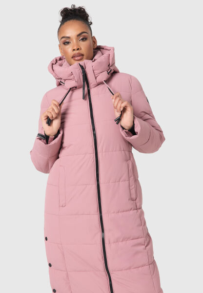 Marikoo Nadeshikoo Damen lange Winter Steppjacke Letzte 3 Tage