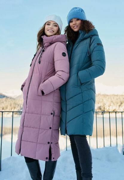 Marikoo Navahoo Sahnekatzi Damen lange Winter Steppjacke Bis zu 60% Rabatt
