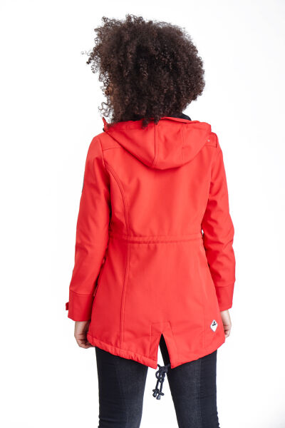 Marikoo Zimtzicke Damen lange Softshell Jacke Valentinstagsangebot