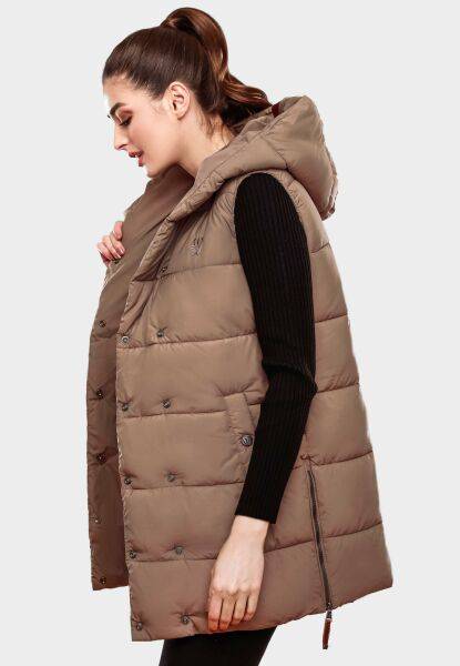 Marikoo Navahoo Madilynaa Damen Winter Weste mit Steppung Zeitlich begrenztes Angebot