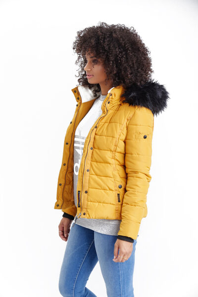 Marikoo Navahoo Miamor Damen Steppjacke mit Teddyfell Bestseller