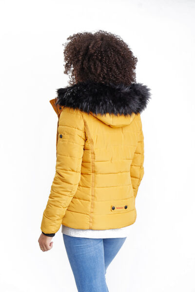 Marikoo Navahoo Miamor Damen Steppjacke mit Teddyfell Bestseller