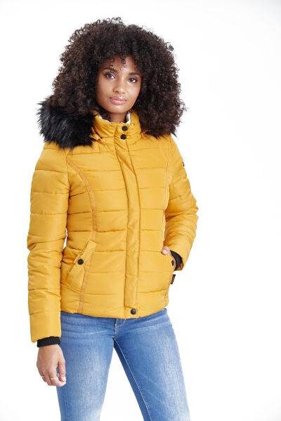 Marikoo Navahoo Miamor Damen Steppjacke mit Teddyfell Bestseller