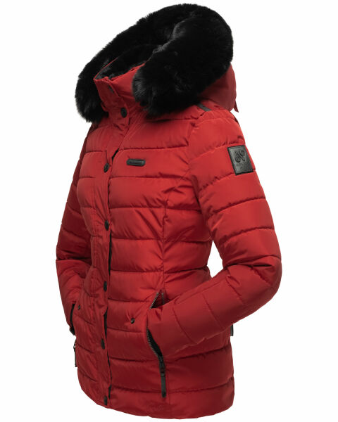 Marikoo Navahoo Milianaa Winter Jacke Stepp Kurzjacke gefüttert Kapuze Kunstfell Saisonale Angebote