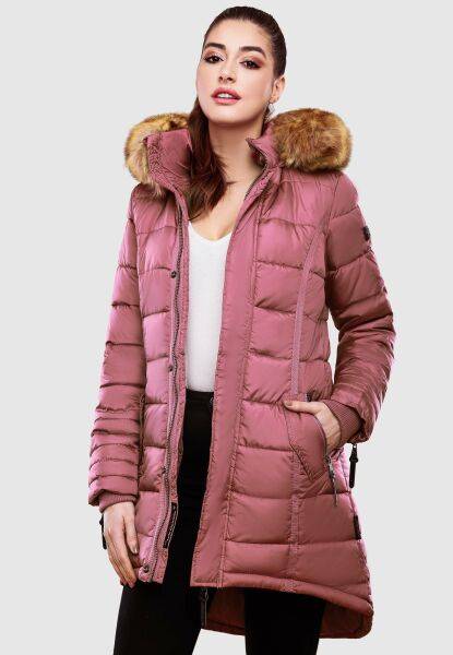 Marikoo Navahoo Papaya Damen gesteppte Winterjacke Super Sparpreis