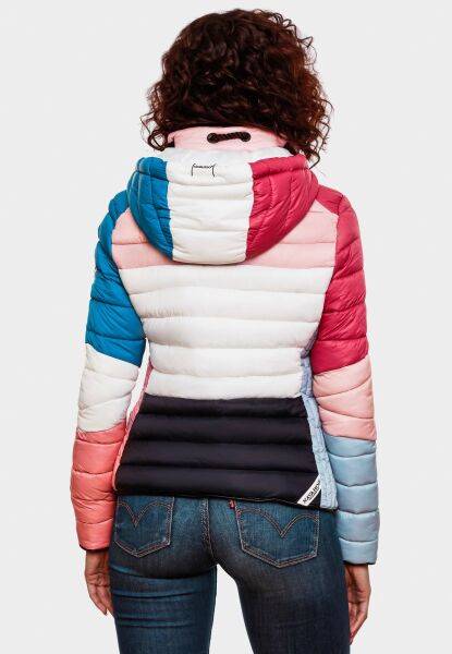 Marikoo Navahoo Lulana Multikulti Damen Steppjacke Colour Blocking Design Kostenloser Versand international