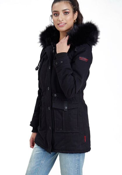 Marikoo Navahoo Luluna Damen Winterjacke mit Kunstfell Fabrikladen