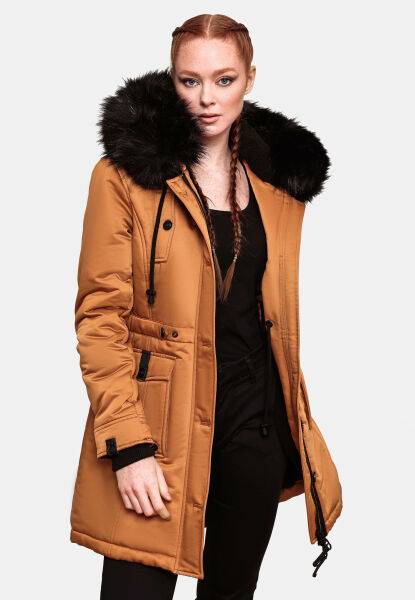 Marikoo Navahoo Luluna Princess Damen Kunstfell Winterjacke Begrenzt auf 3 Tage