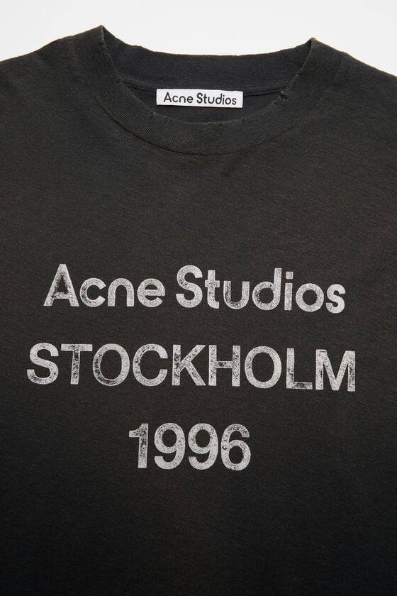 Acne Studios Logo-T-Shirt – lockere Passform Schlussverkauf