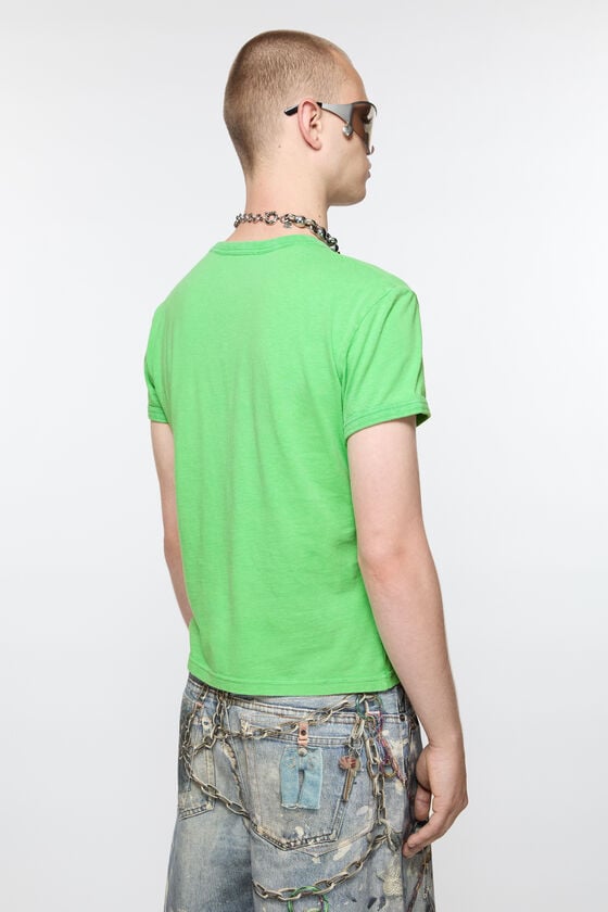 Acne Studios T-Shirt mit verschwommenem Logo – taillierte Unisex-Passform Sonderangebot