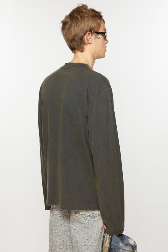 Acne Studios Logo-Langarm-T-Shirt Großer Ausverkauf