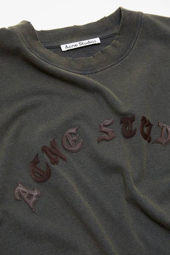Acne Studios Logo-Langarm-T-Shirt Großer Ausverkauf