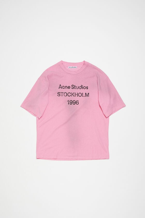 Acne Studios Logo-T-Shirt – lockere Passform Begrenztes Angebot