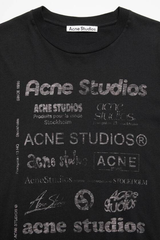 Acne Studios Logo-T-Shirt – lockere Passform Lagerräumung