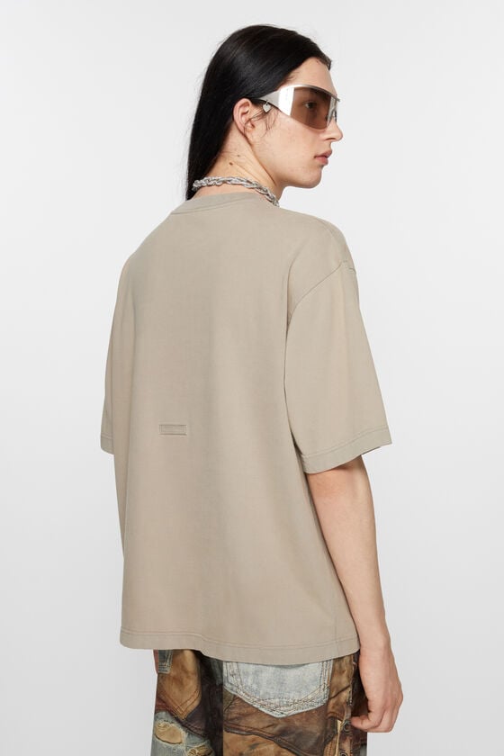 Acne Studios T-Shirt mit Rundhalsausschnitt in lockerer Passform Heißer Verkauf