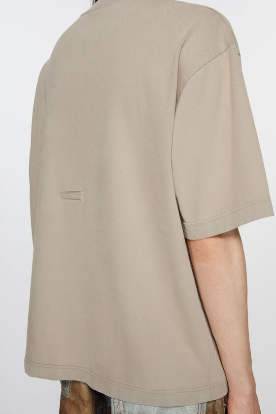 Acne Studios T-Shirt mit Rundhalsausschnitt in lockerer Passform Heißer Verkauf