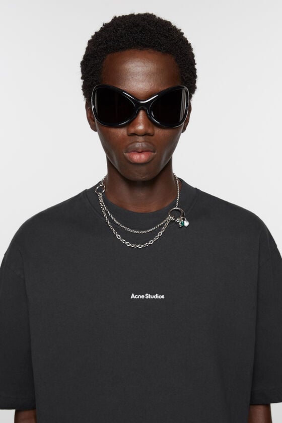 Acne Studios Logo-T-Shirt Top Angebot