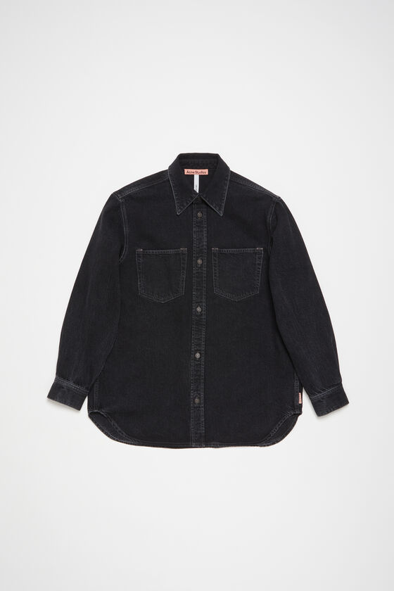 Acne Studios Jeanshemd mit Knopfleiste - Lockere Passform Große Rabatte
