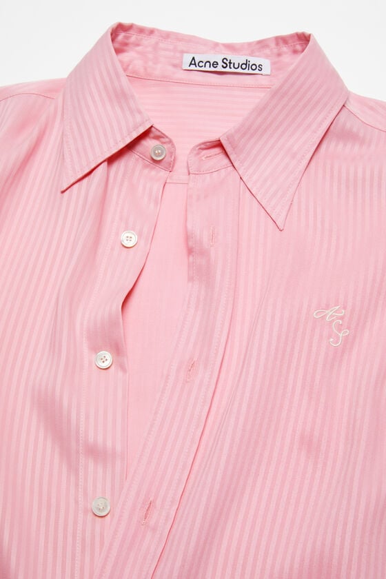 Acne Studios Gestreiftes Hemd mit Knopfleiste Tiefpreis