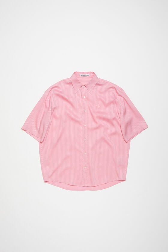 Acne Studios Gestreiftes Hemd mit Knopfleiste Tiefpreis