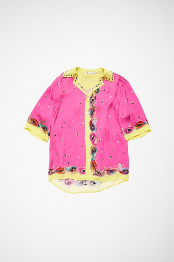 Acne Studios Bedrucktes Hemd mit Knopfleiste Wochenangebot