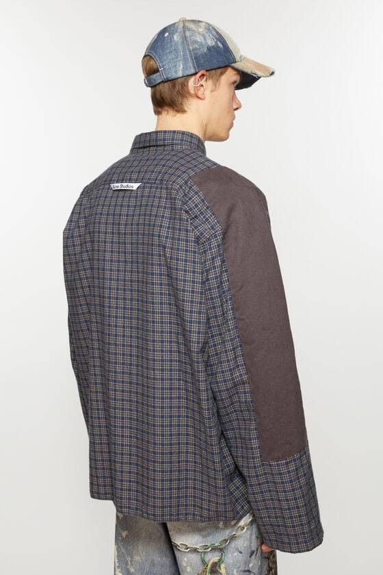 Acne Studios Kariertes Hemd mit Knöpfen Kostenlose Rückgabe