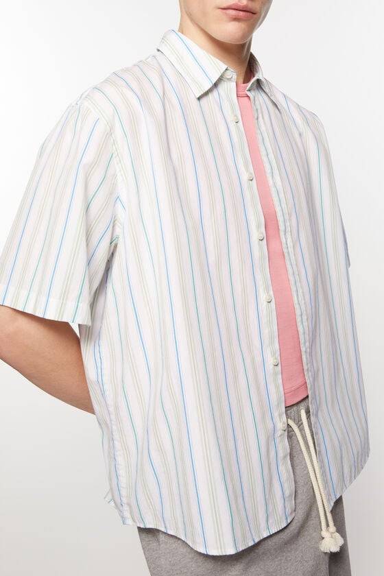 Acne Studios Gestreiftes Hemd mit Knopfleiste Unisex Begrenzte Freigabe