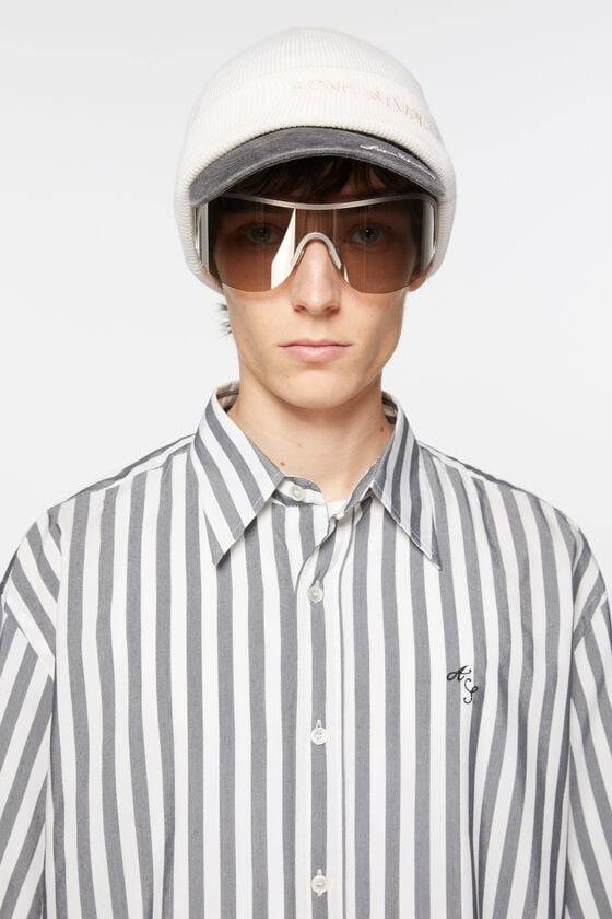 Acne Studios Gestreiftes Hemd mit Knopfleiste Letzte 2 Tage