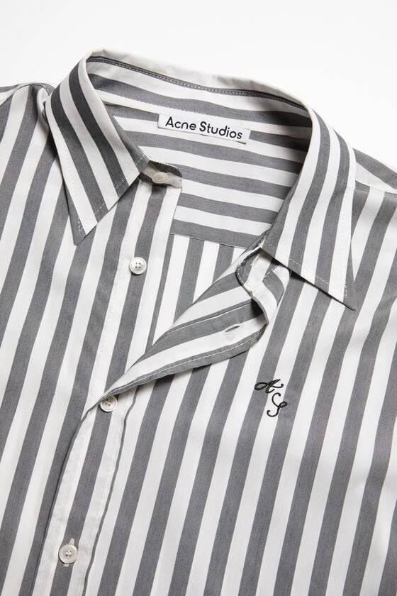Acne Studios Gestreiftes Hemd mit Knopfleiste Letzte 2 Tage