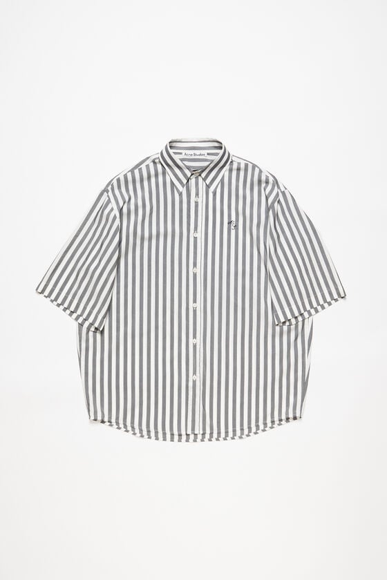 Acne Studios Gestreiftes Hemd mit Knopfleiste Letzte 2 Tage