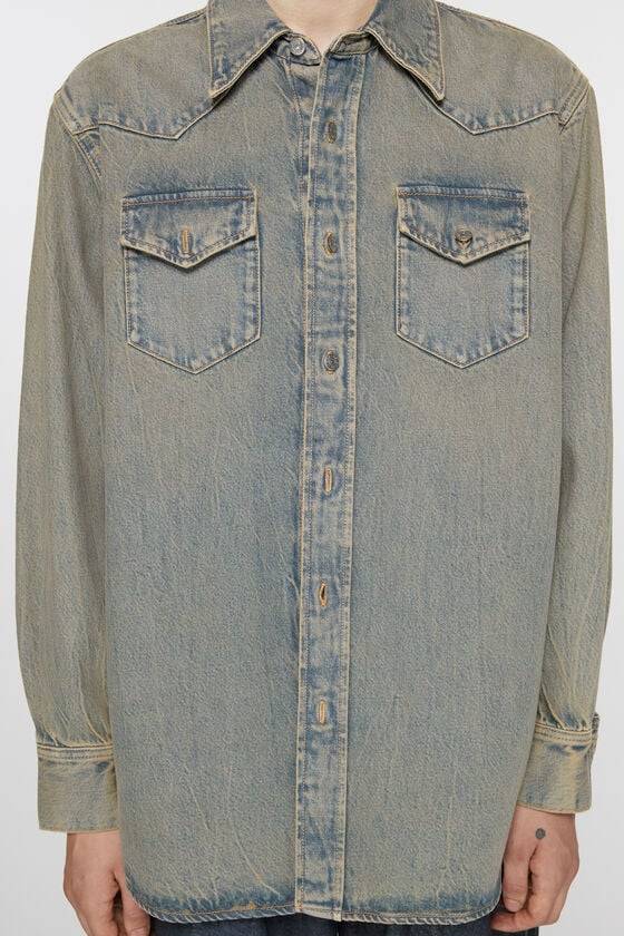 Acne Studios Jeanshemd in lockerer Passform Bis zu 65% Rabatt