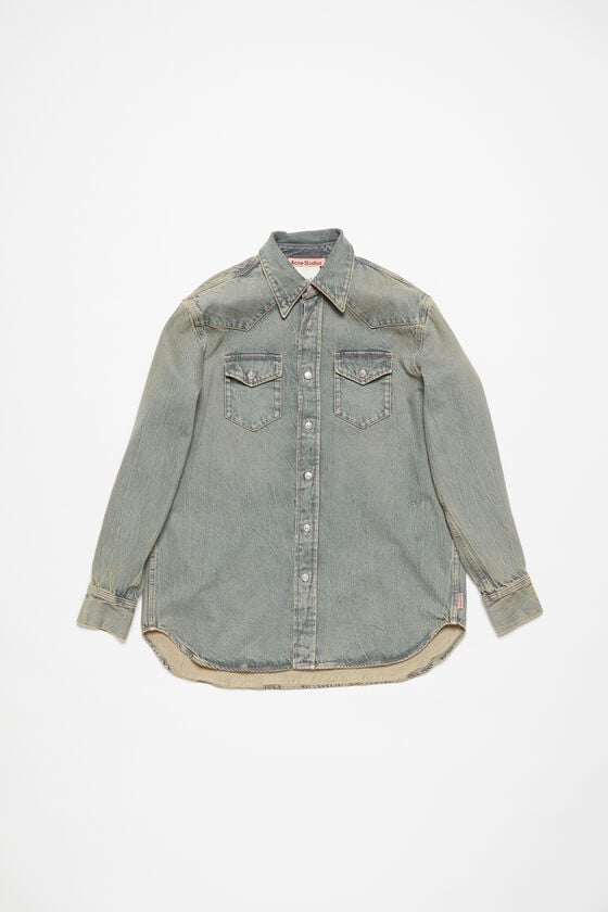 Acne Studios Jeanshemd in lockerer Passform Bis zu 65% Rabatt