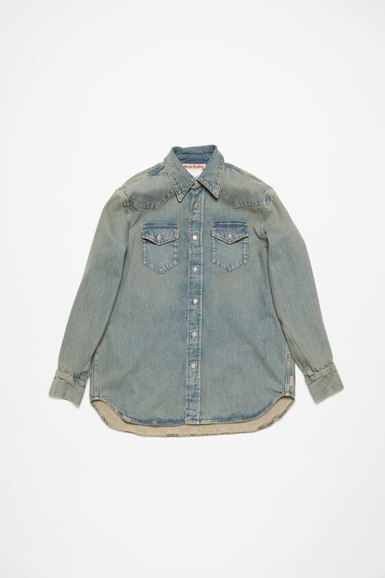 Acne Studios Jeanshemd in lockerer Passform Bis zu 65% Rabatt