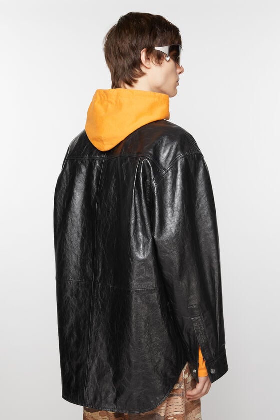 Acne Studios Hemdjacke aus Leder Nur für heute