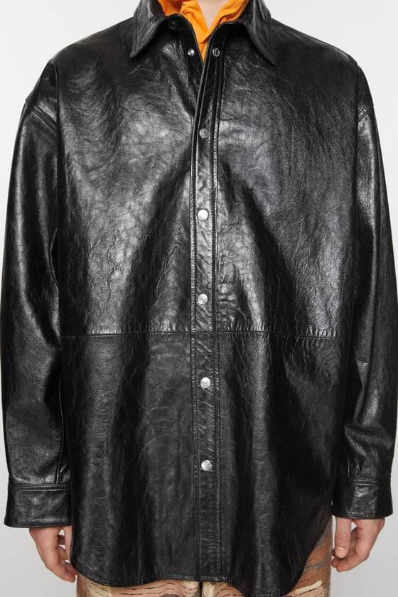 Acne Studios Hemdjacke aus Leder Nur für heute