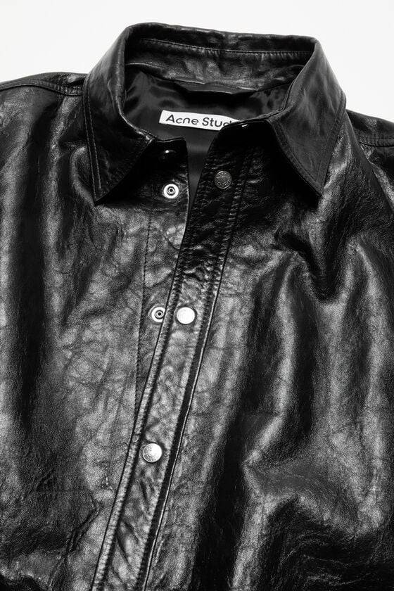 Acne Studios Hemdjacke aus Leder Nur für heute