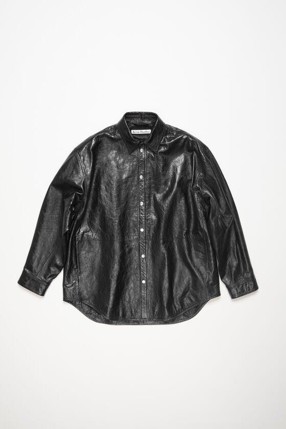 Acne Studios Hemdjacke aus Leder Nur für heute