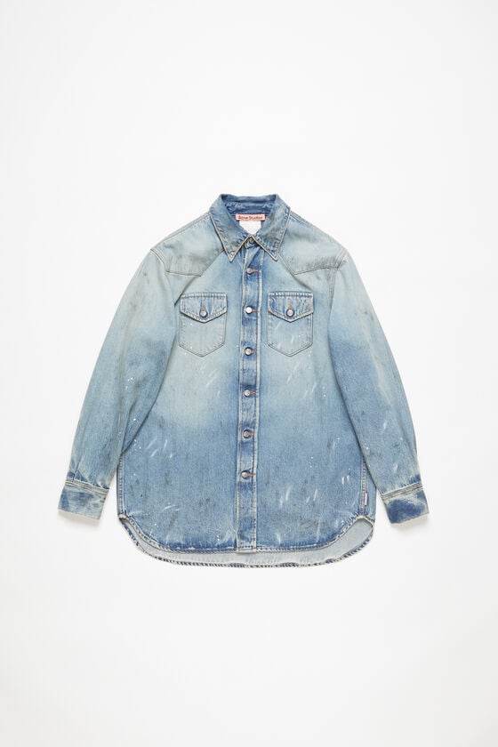 Acne Studios Jeanshemd – entspannte Passform Vierteljährliche Förderung