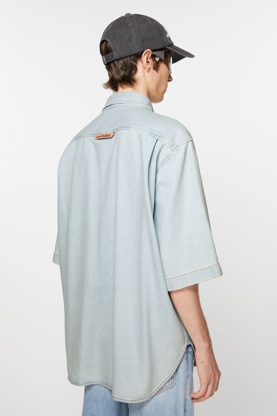 Acne Studios Denimhemd mit Knopfleiste – Lockere Passform Discount Store für neue Produkte