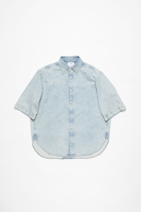 Acne Studios Denimhemd mit Knopfleiste – Lockere Passform Discount Store für neue Produkte